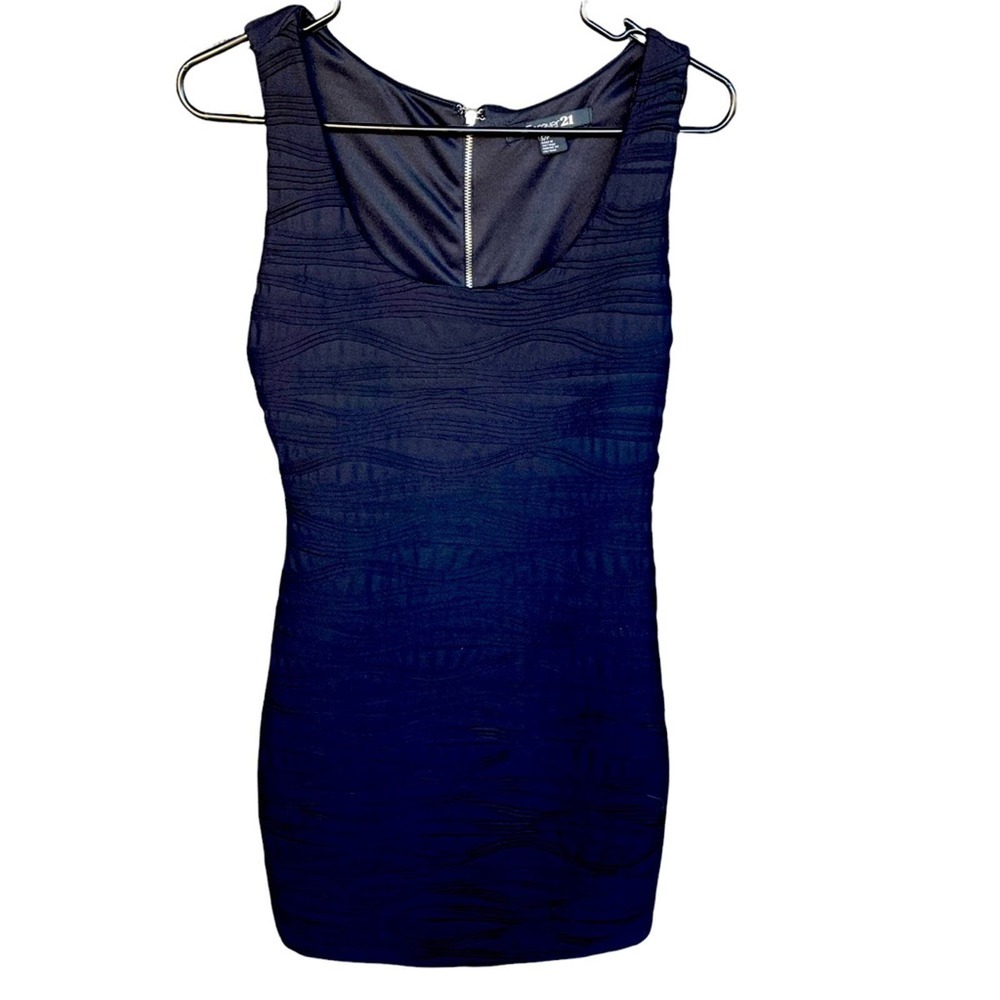 Forever 21 Dress Womens Small Sleeveless Little Black Dress Lined Wavy Bodycon‎